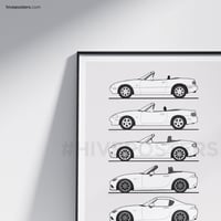 Image 2 of Mazda MX5 Miata Generations Poster