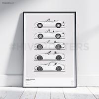 Image 1 of Mazda MX5 Miata Generations Poster