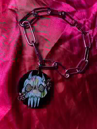 Image 2 of Blueish Anxiety Skull Chain