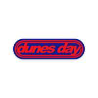 Dunes Day Logo Sticker (Red/Blue)