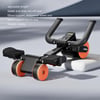 Fitness 3-Wheel Ab Roller with Elbow Support - Automatic Rebound Belly Wheel for Home Gym