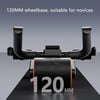 Fitness 3-Wheel Ab Roller with Elbow Support - Automatic Rebound Belly Wheel for Home Gym