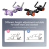 Fitness 3-Wheel Ab Roller with Elbow Support - Automatic Rebound Belly Wheel for Home Gym