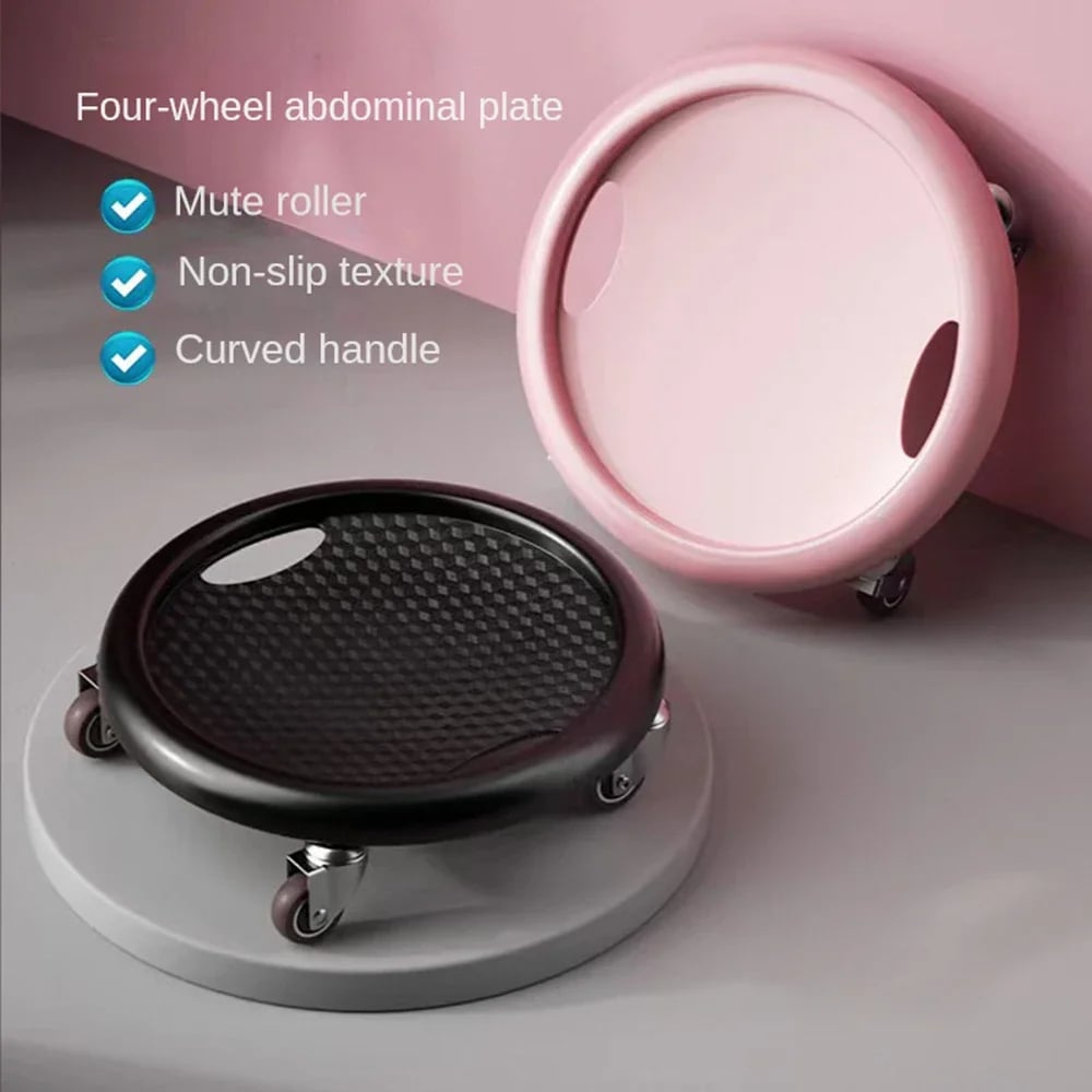Ab Wheel Roller Fitness Disc - Ab Muscle Exerciser, Bodybuilding Sliding Plate Trainer