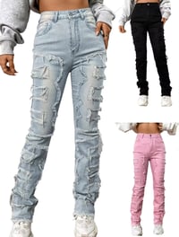Image 1 of Patchwork Demin Jeans 