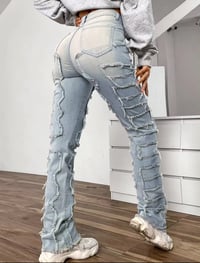 Image 2 of Patchwork Demin Jeans 