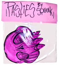 Purple Anxiety Skull Pasties
