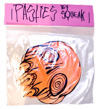 Orange Anxiety Skull Pasties