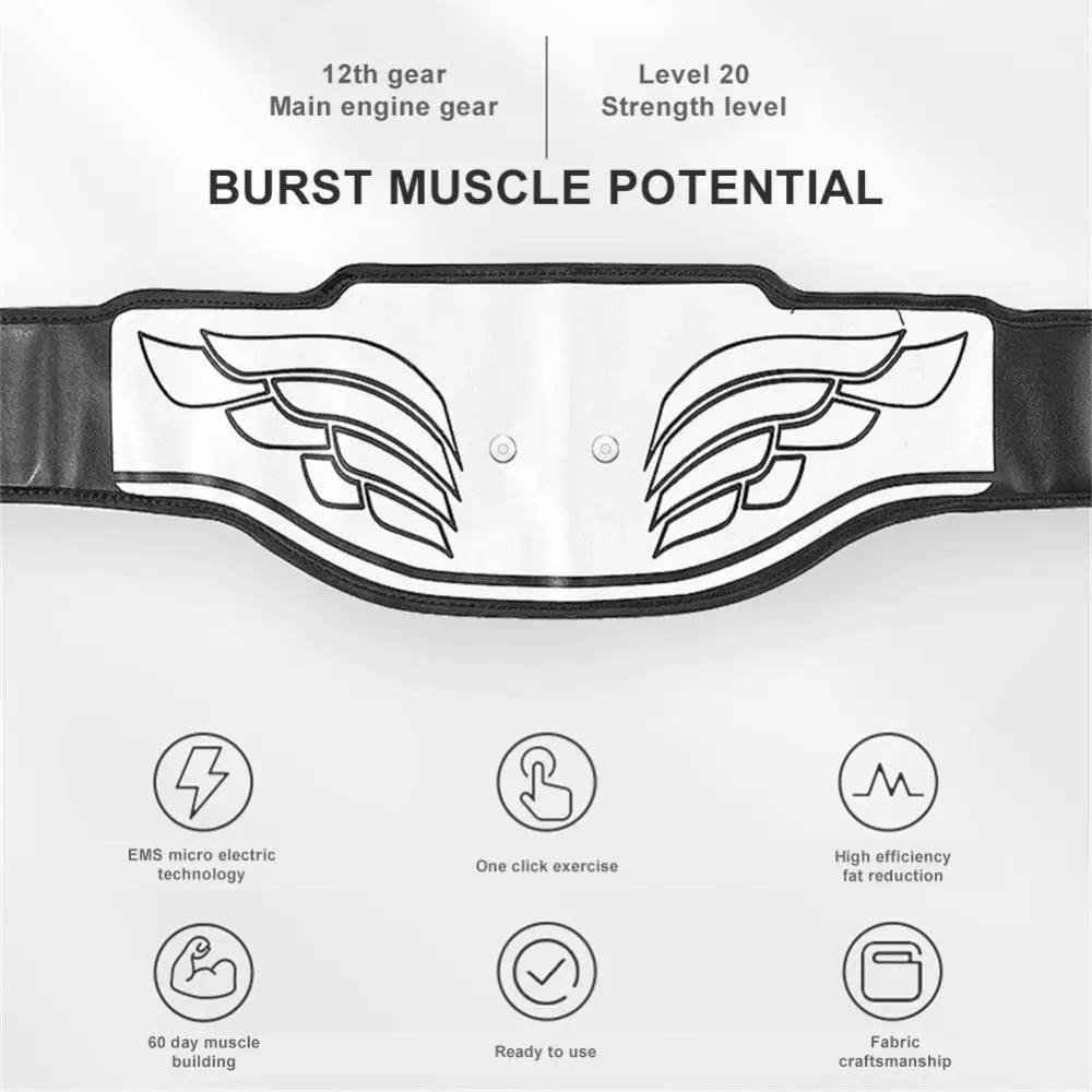 MSL EMS Abdominal Belt Trainer with LCD Display