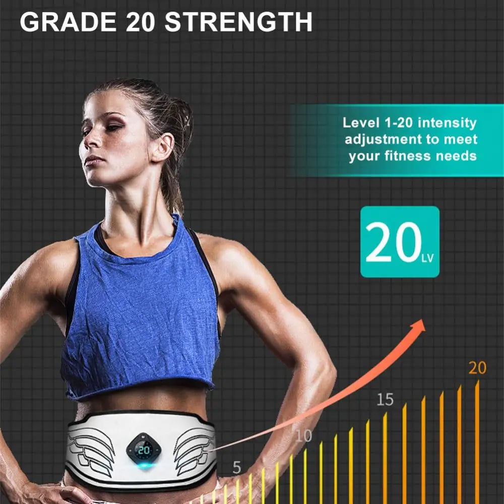 MSL EMS Abdominal Belt Trainer with LCD Display