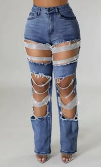 Image 4 of Pearl Rhinestone Pants