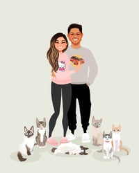 Image 2 of Couple with cats