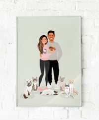 Image 1 of Couple with cats