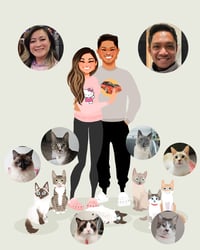 Image 3 of Couple with cats