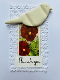 Image 1 of Handmade Cards: Vintage Floral Cigarette Cards