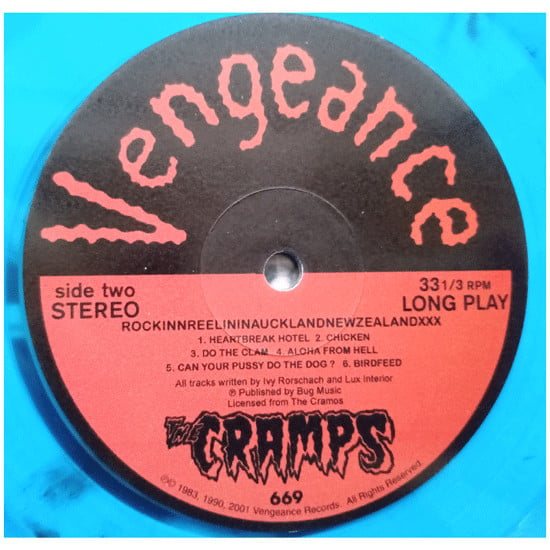 The Cramps ‎– Rockinnreelininaucklandnewzealandxxx (LP) BLUE