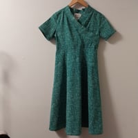 Image 1 of KylieJane Cross front dress -green cross hatch