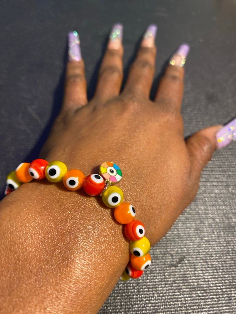 Image of Wheel Of Fortune Evil Eye Bracelet 🧿