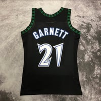 Image 2 of Minnesota Timberwolves Garnett 97-98 Hardwood Classic Black