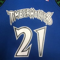 Image 5 of Minnesota Timberwolves Garnett 03-04 Hardwood Classic Blue