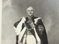 Image 2 of Knight of Order of the Garter Portrait by James Gunn 1952, Roger Lumley Earl of Scarborough, Framed 