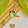 Green Conure Stainless Steel Necklace