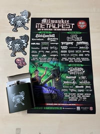 MMF FLASK + POSTER SIGNED BY OVERKILL BUNDLE