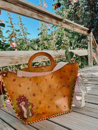 Image 2 of Here Comes The Sun - Leather Tote Bag (Free Shipping!)