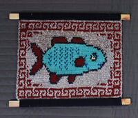 Image 1 of Fish crochet tapestry