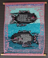 Image 2 of Two fish crochet tapestry