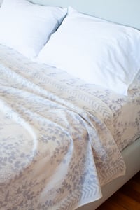 Image 1 of Grey Floral Sheet