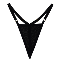 Image 2 of Black Mesh G-String
