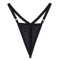 Image 1 of Black Mesh G-String