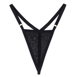 Black Mesh G-String