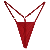 Image 1 of Red Mesh G-String (Gold)