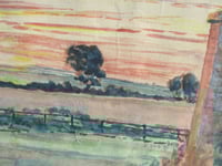 Image 3 of Antique Sunderland Watercolour Painting 1920s-30s Unsigned, Vintage Frame Size 14 1/4 x 11 2/10 ins 