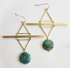 Image of Turquoise Geometric Set