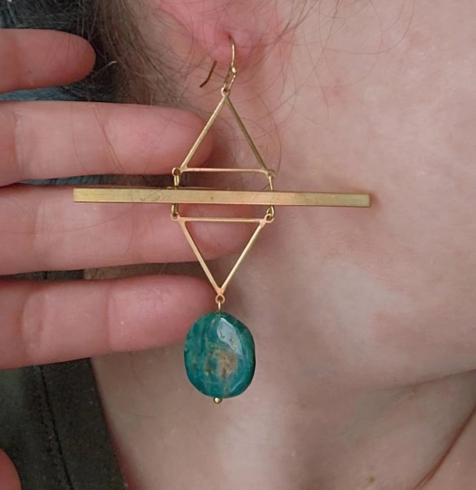 Image of Turquoise Geometric Set