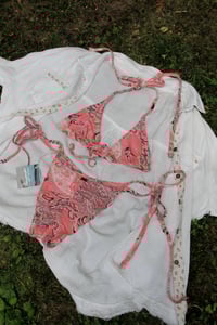 Image 5 of ♲ Pink Paisley Bikini Set - M Top / L Bottom