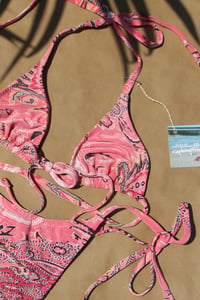 Image 6 of ♲ Pink Paisley Bikini Set - M Top / L Bottom 