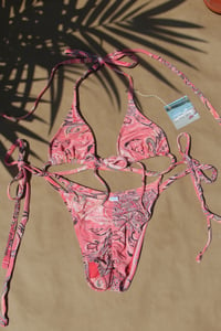 Image 7 of ♲ Pink Paisley Bikini Set - M Top / L Bottom 