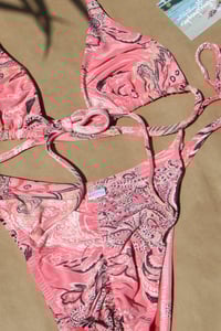 Image 8 of ♲ Pink Paisley Bikini Set - M Top / L Bottom