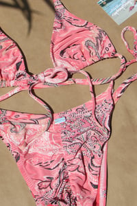 Image 8 of ♲ Pink Paisley Bikini Set - M Top / L Bottom 