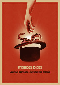 Image of Mando Diao | Noisehausen Festival 2024 Screenprint