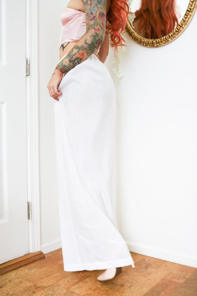Image of Vintage 1980s JCPenneys Floor Length Slip (Large)