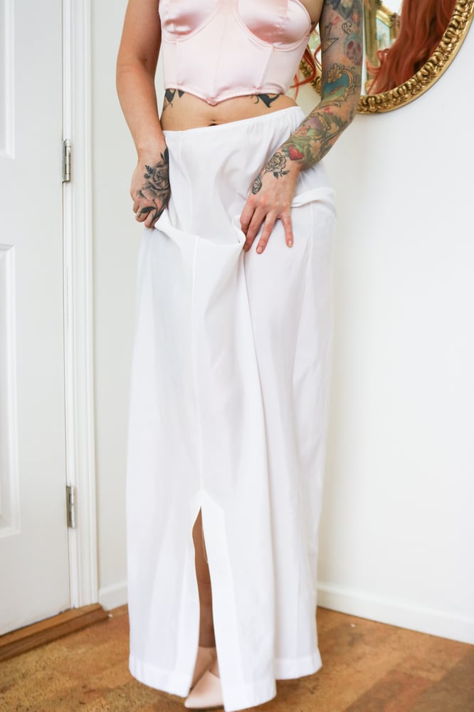 Image of Vintage 1980s JCPenneys Floor Length Slip (Large)