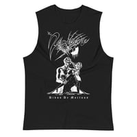 Image 1 of NECROVORE - DIVUS DE MORTUUS (WHITE PRINT) MUSCLE SHIRT