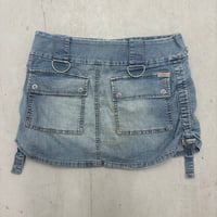 Image 2 of guess denim cargo skirt