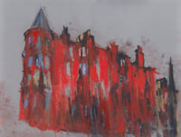 Image 2 of Tenements, Crosshill - Charcoal and Soft Pastels on Card