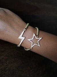 Image 4 of Star or Lightning Bolt Bracelets, Cubic Zirconia